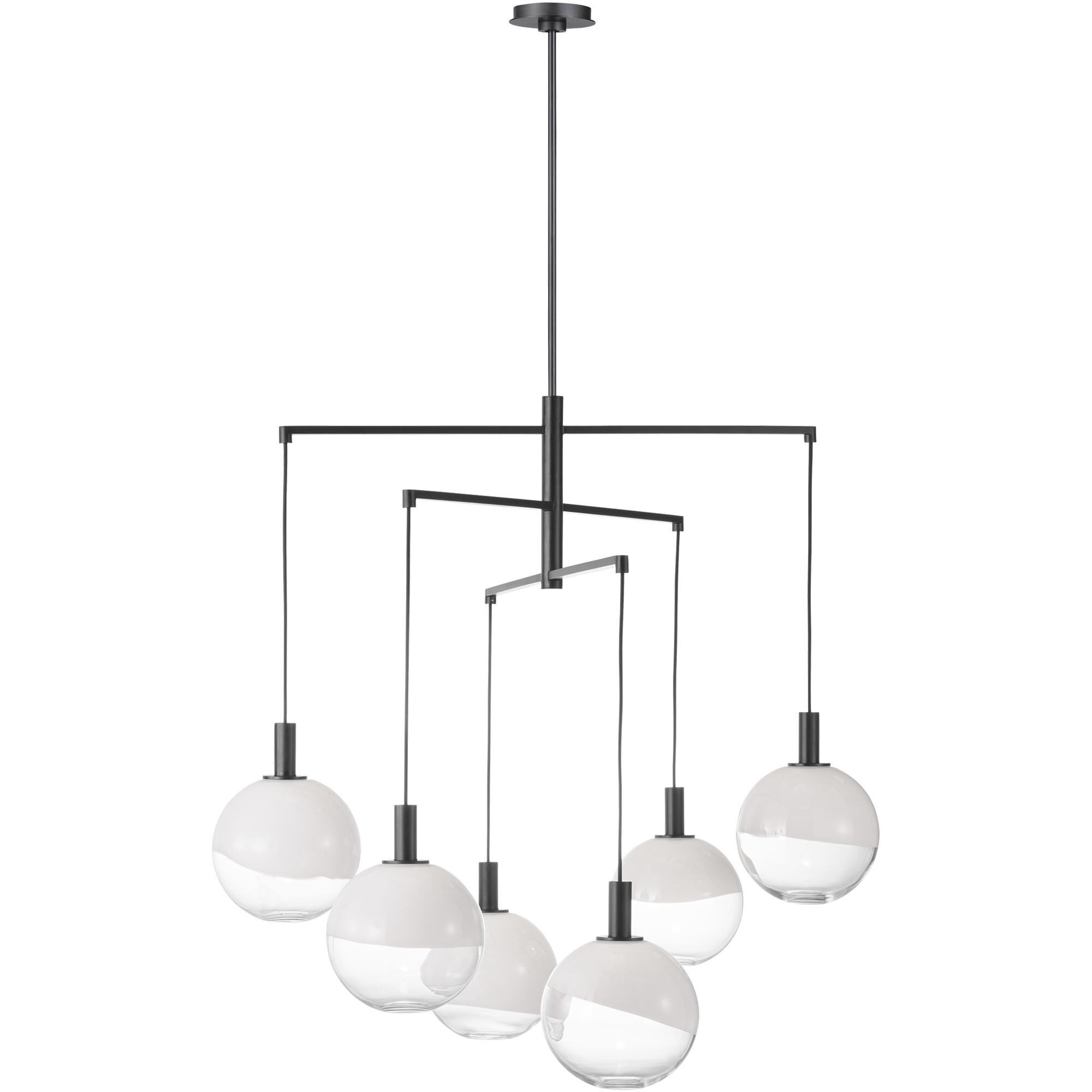 Sean Lavin Torian 6 Light 39.75 inch Aged Iron Chandelier Ceiling Light