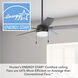 Anisten 52 inch Matte Black with Matte Black/Dark Gray Oak Blades Ceiling Fan