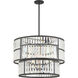 Rohe 5 Light 26 inch Matte Black Pendant Ceiling Light