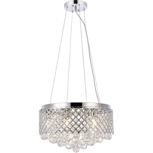 Tully 6 Light 18 inch Chrome Pendant Ceiling Light