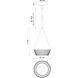 Alora Mood Daphne 1 Light 7.13 inch White and Brown Cotton Rope Pendant Ceiling Light
