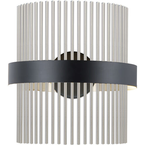 Chimes WiZ Wall Sconce Wall Light in Black and Satin Nickel