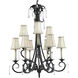 Veranda 9 Light 30 inch Espresso Chandelier Ceiling Light