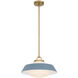 Xander 1 Light 16 inch Vibrant Gold Pendant Ceiling Light