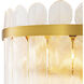 Erika 9 Light 27.95 inch Antique Brass and Clear Glass Pendant Ceiling Light