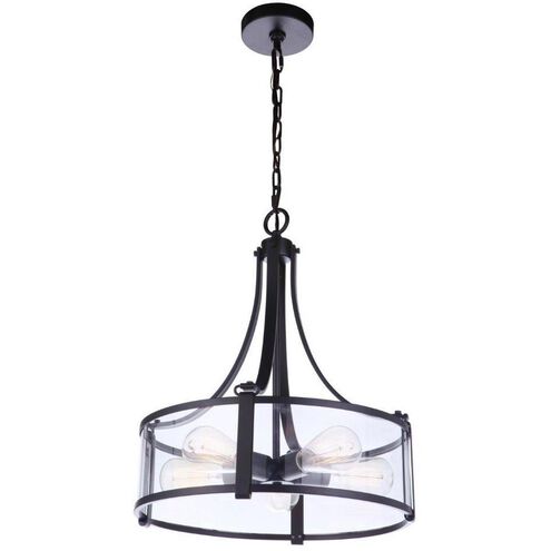 Elliot 5 Light 16 inch Flat Black Pendant Ceiling Light