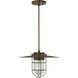 Owenton 1 Light 13 inch Rust Pendant Ceiling Light