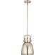 Newton Bell 1 Light 8 inch Satin Nickel Pendant Ceiling Light