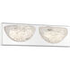 Modern Ice LED 16 inch Chrome Bath Light Wall Light