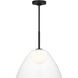 Drew & Jonathan Suma 1 Light 16 inch Midnight Black Pendant Ceiling Light, Medium