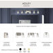 Adley 6 Light 49 inch Brushed Nickel Bath Vanity Wall Light