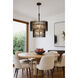 Park Row 10 Light 24 inch Matte Black and French Gold Chandelier Ceiling Light