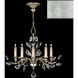 Crystal Laurel 5 Light 32 inch Silver Chandelier Ceiling Light in Silver Leaf