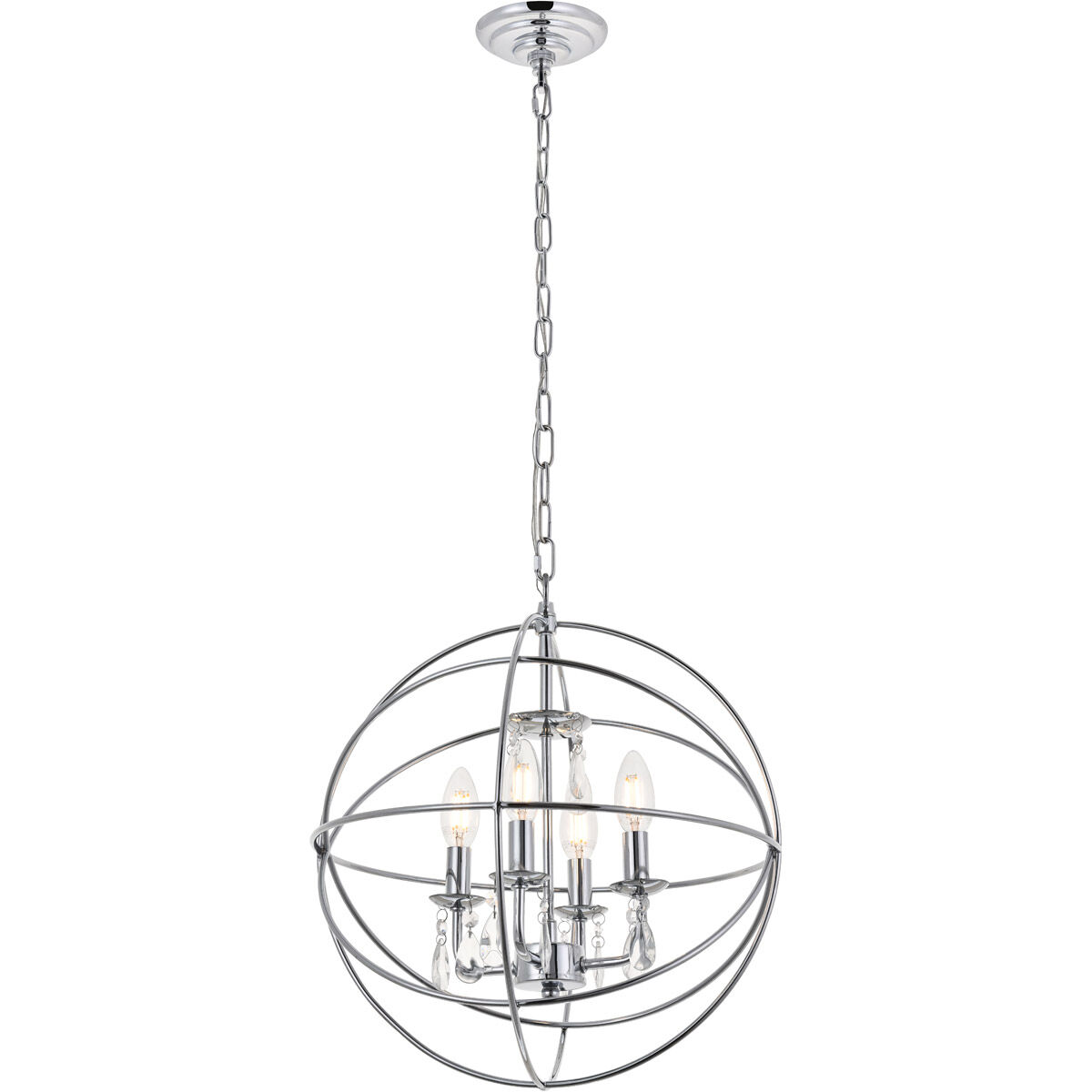 Wallace 4 Light 16 inch Chrome Pendant Ceiling Light