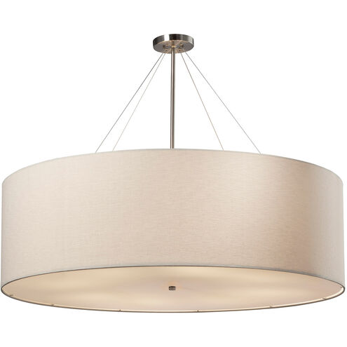 Textile LED 48 inch Brushed Nickel Pendant Ceiling Light