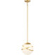 Batignolles 1 Light 10 inch Spring Gold Leaf Mini Pendant Ceiling Light