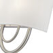 Stratton 2 Light 13 inch Brushed Nickel ADA Wall Sconce Wall Light