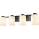 Manitou 4 Light 33.25 inch Ebony Bath Vanity Wall Light