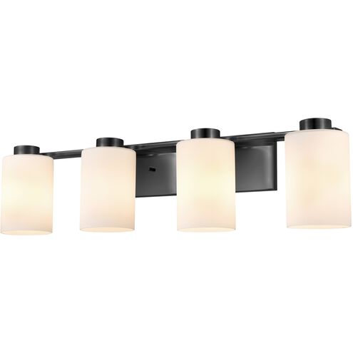 Manitou 4 Light 33.25 inch Ebony Bath Vanity Wall Light
