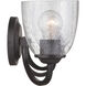 Neighborhood Serene 3 Light 23 inch Espresso Vanity Light Wall Light in Clear Seeded, Neighborhood Collection