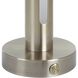 Tron 15.25 inch Plated Brass Rechargeable LED Accent Lamp Portable Light