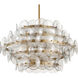 Loren 12 Light 30 inch Weathered Brass Chandelier Ceiling Light