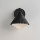 Odette 1 Light 9.5 inch Black Outdoor Wall Mount