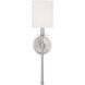 Traditional 1 Light 5 inch Brushed Nickel Wall Sconce Wall Light