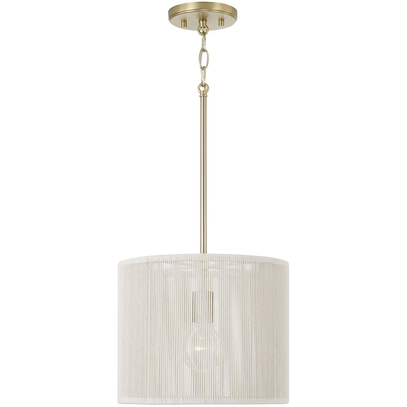 Tara 1 Light 12 inch Matte Brass Pendant Ceiling Light