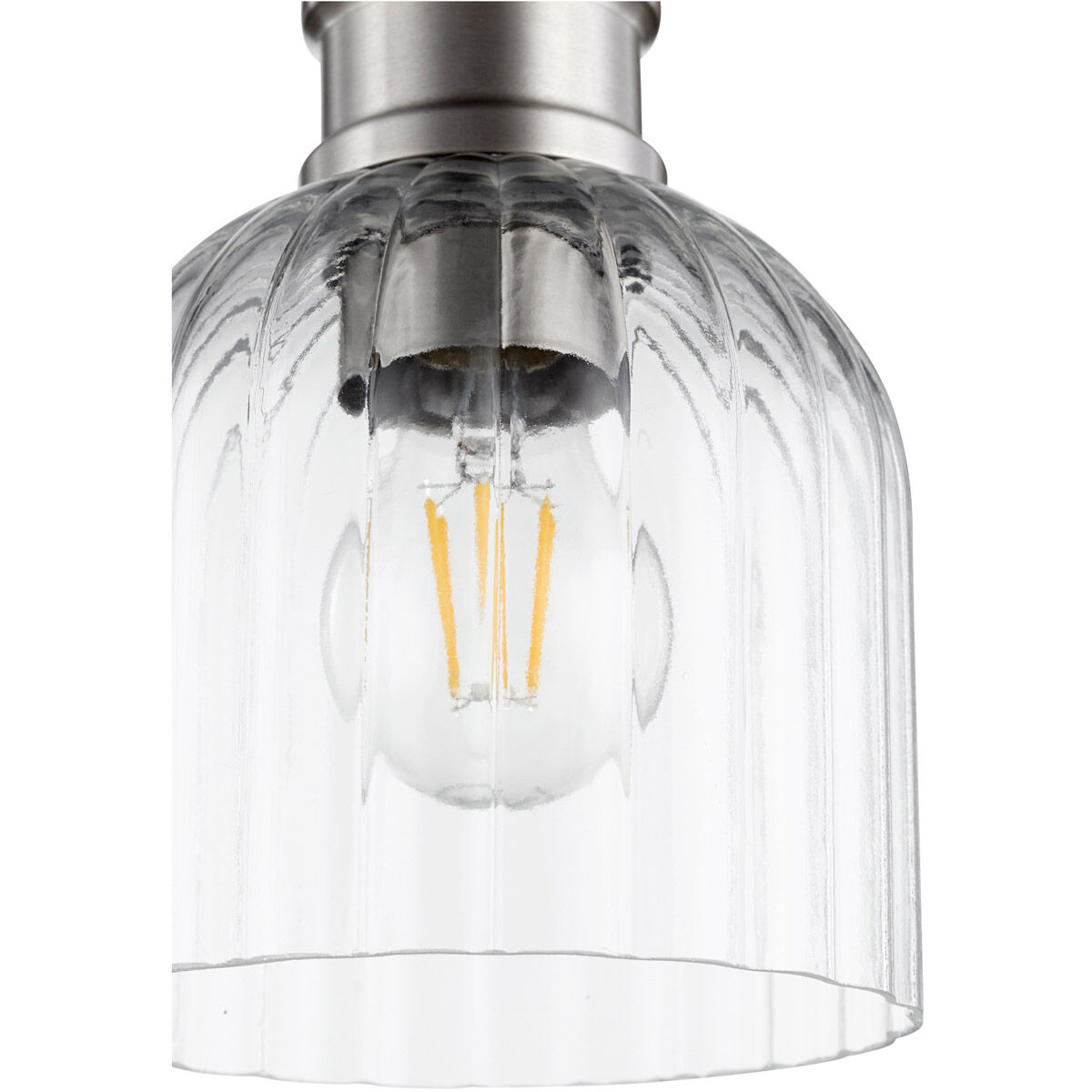 Monarch 1 Light 6 inch Noir and Satin Nickel Pendant Ceiling Light