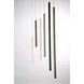 Navada LED 1 inch Satin Nickel Pendant Ceiling Light, Small