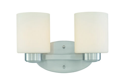 Brookings 2 Light 12 inch Satin Nickel Bath Vanity Wall Light