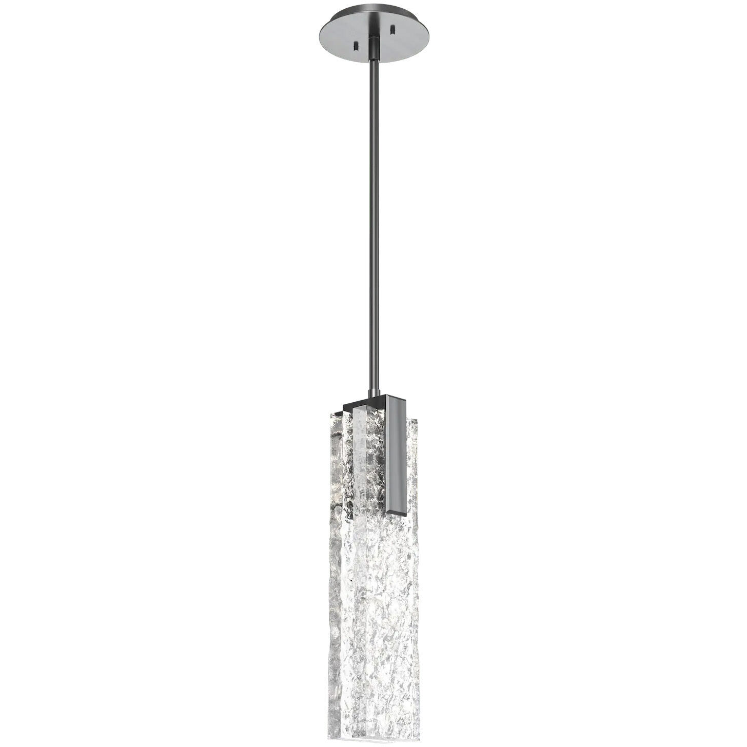 Glacier LED Beige Silver Pendant Ceiling Light