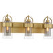 Ravik 3 Light 24 inch Legacy Brass Vanity Wall Light