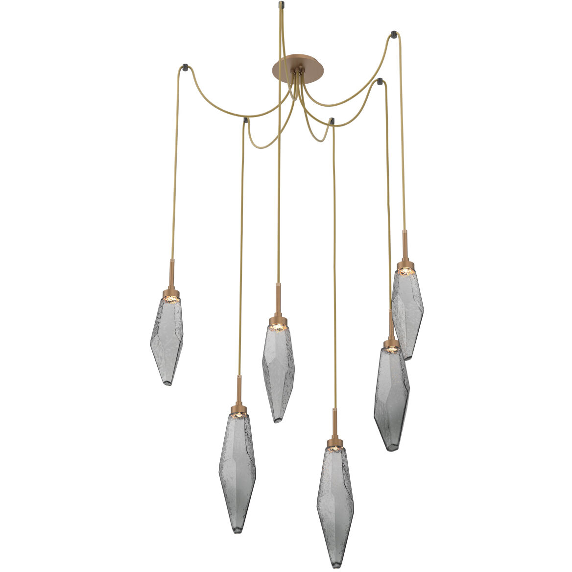 Rock Crystal 6 Light 13.50 inch Pendant