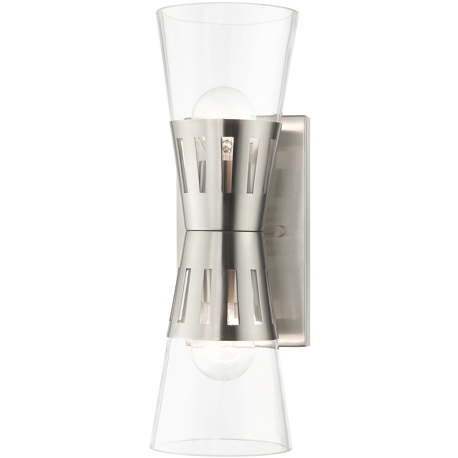 Bennington 2 Light 14.25 inch Brushed Nickel Sconce Wall Light