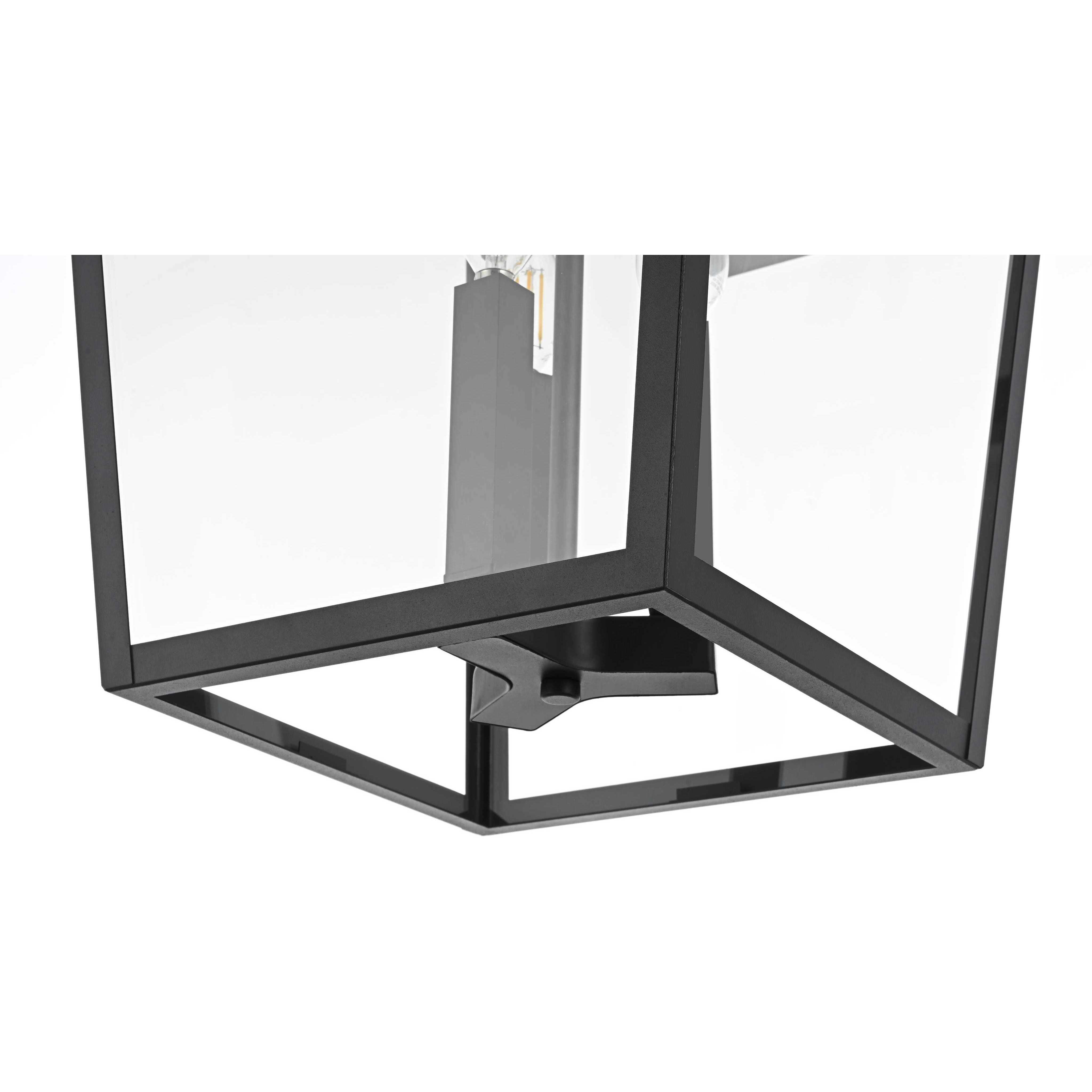 Oxford 3 Light 23 inch Black Outdoor Wall Sconce