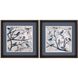 Florals Collection Blue Framed Art