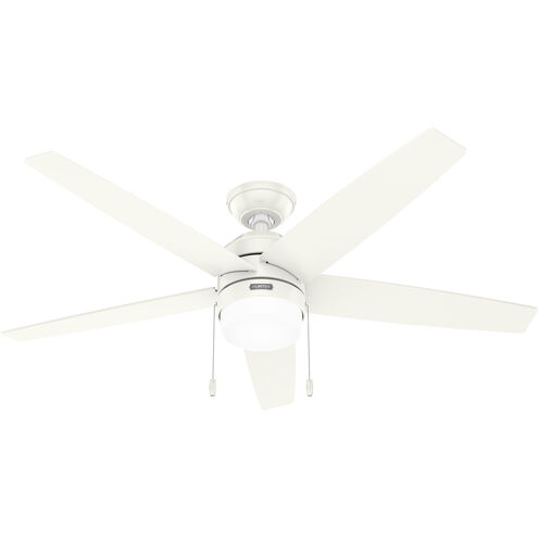 Bardot 52 inch Fresh White with Fresh White/Light Oak Blades Ceiling Fan