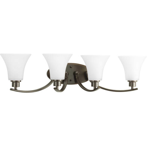 Joy 4 Light 30 inch Antique Bronze Bath Vanity Wall Light