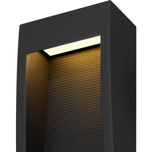 Taper LED 16 inch Sand Black Outdoor Wall Sconce