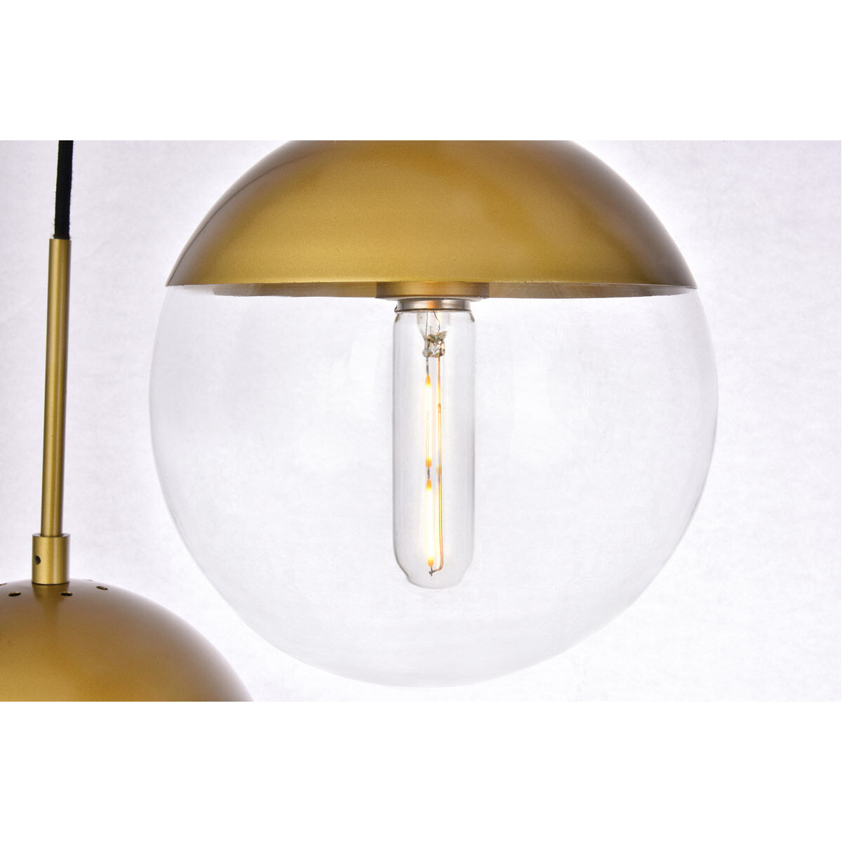 Eclipse 5 Light 18 inch Brass Pendant Ceiling Light
