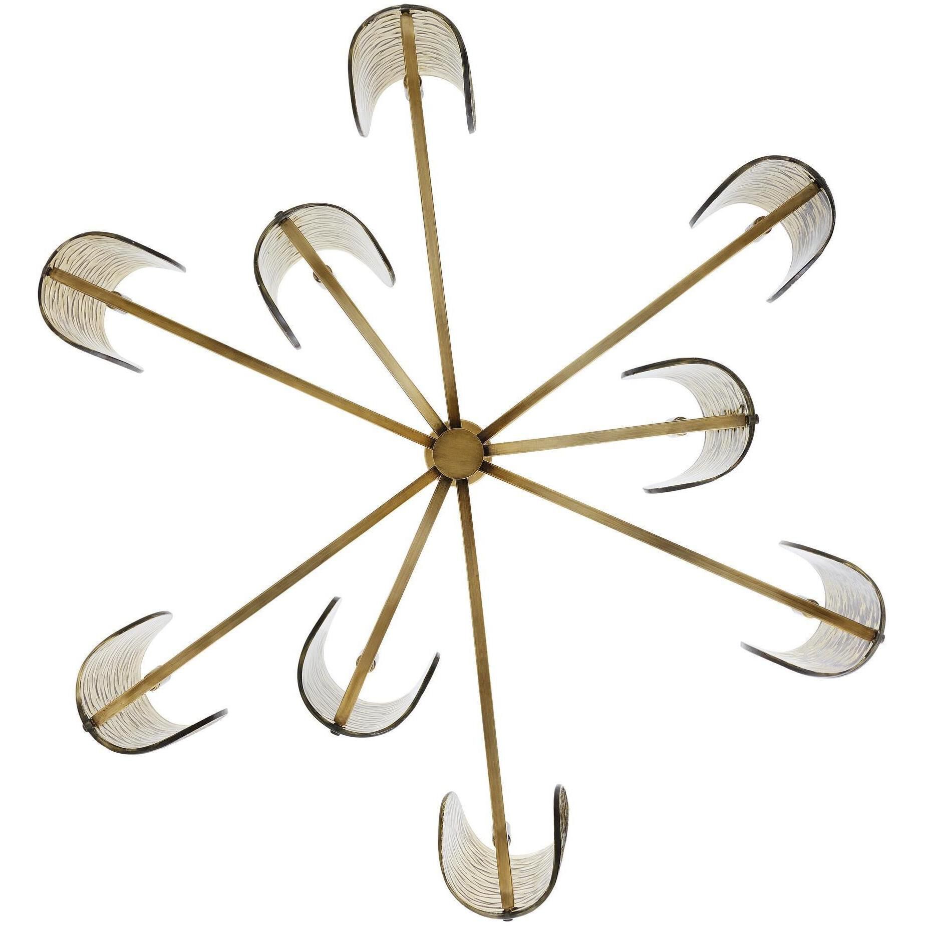 Natasha 9 Light 43 inch Antique Brass Chandelier Ceiling Light