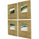 Galaxy Series Green and Metallic and White and Turquoise Wall Sculpture, The Studio