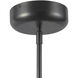 Sutton 36 inch Urban Bronze and Clear Glass Chandelier Ceiling Light