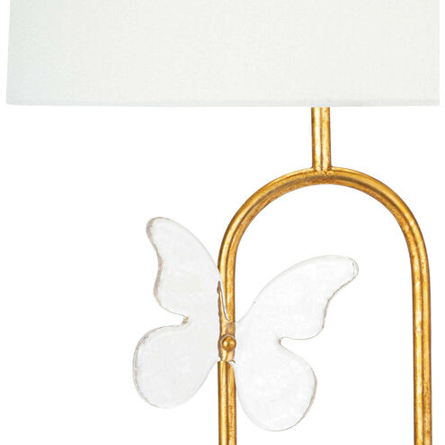 Monarch 27.5 inch 150.00 watt Gold Leaf Table Lamp Portable Light, Oval