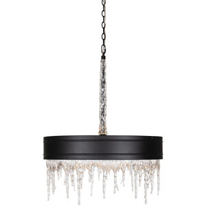 Juniper 5 Light 25.5 inch Black Matte Chandelier Ceiling Light
