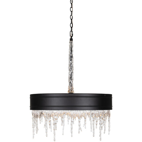 Juniper 5 Light 25.5 inch Black Matte Chandelier Ceiling Light