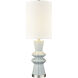 Saxon 30 inch 9 watt Light Blue Glazed Table Lamp Portable Light