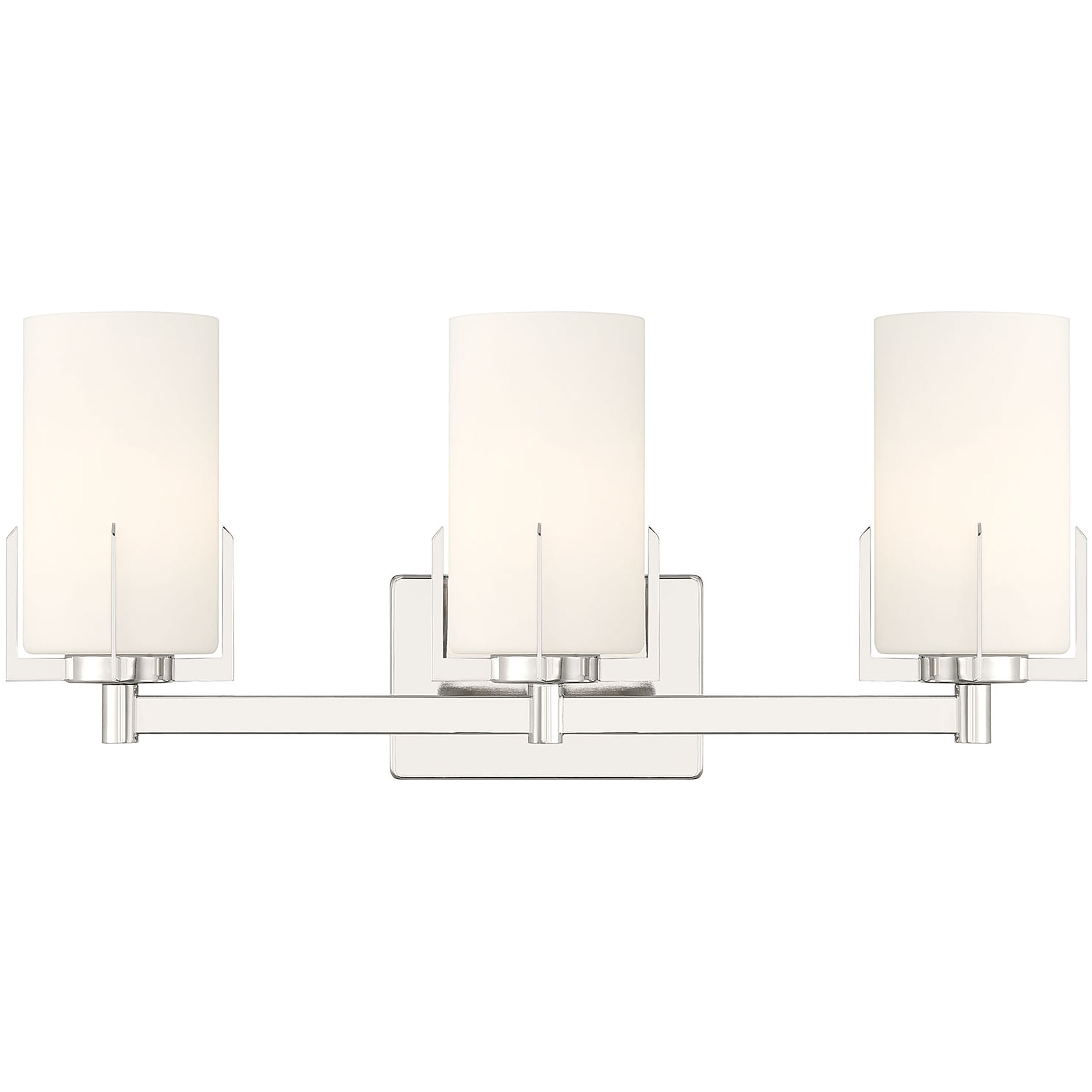 Froselle 3 Light 22 inch Polished Nickel Bathroom Vanity Light Wall Light